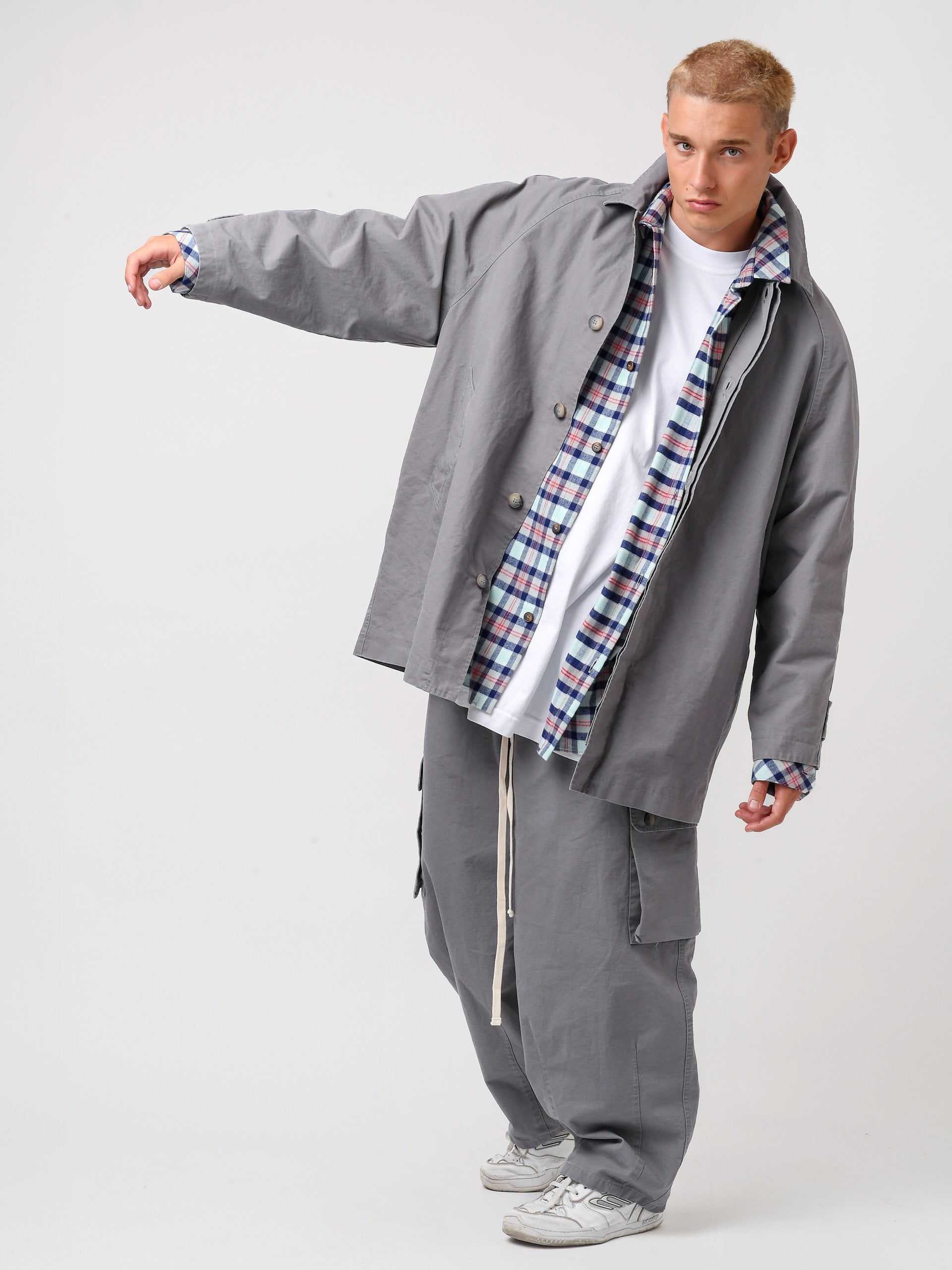 Cappotto washed in ripstop