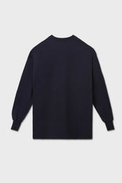 T-shirt oversize maniche lunghe blu