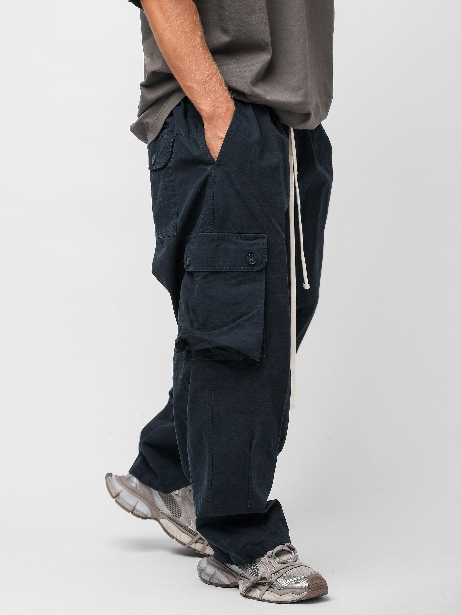 Pantalone washed in ripstop