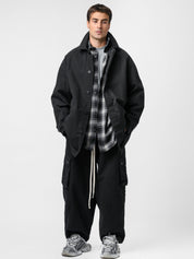 Cappotto washed in ripstop