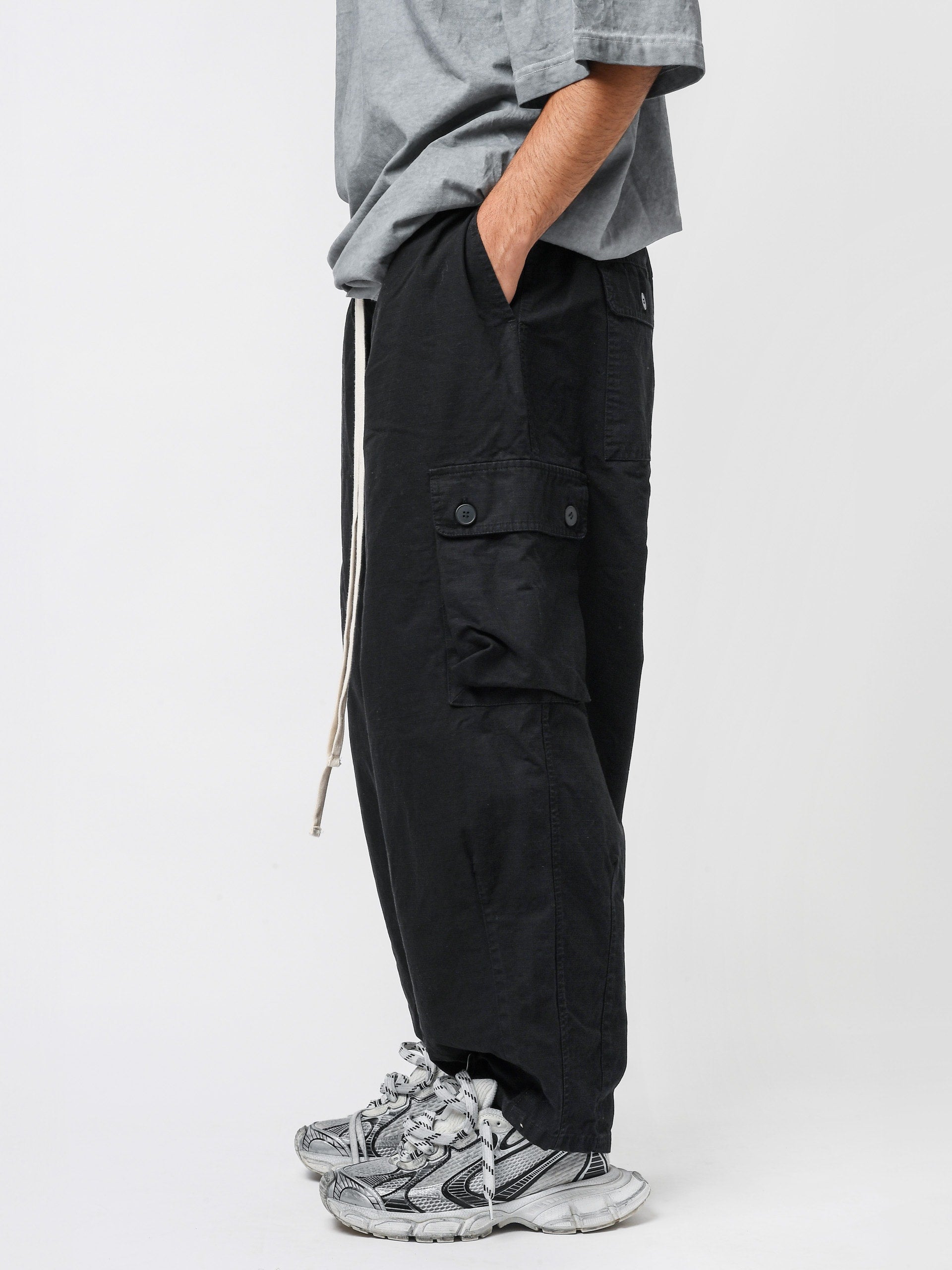 Pantalone washed in ripstop