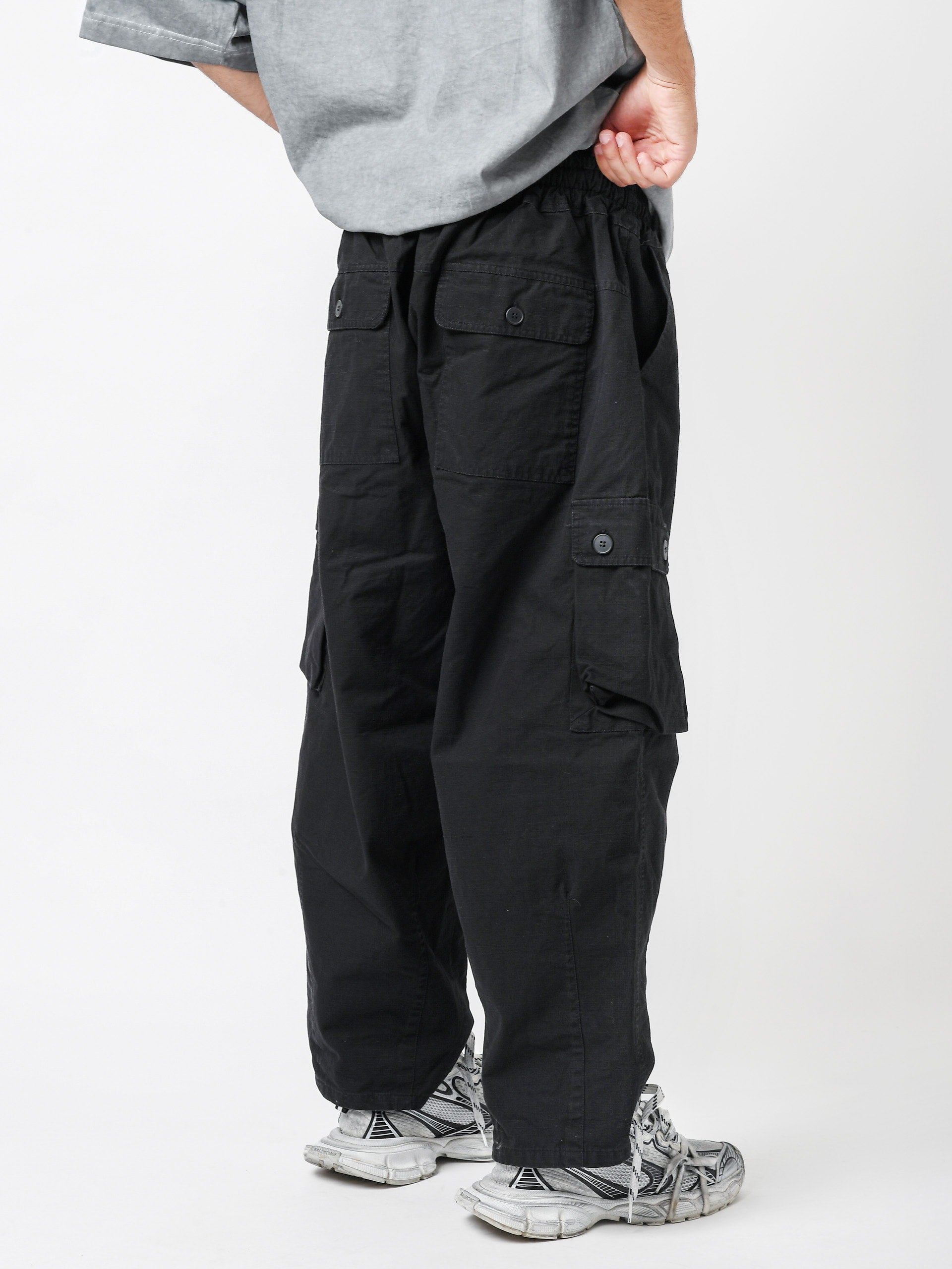 Pantalone washed in ripstop