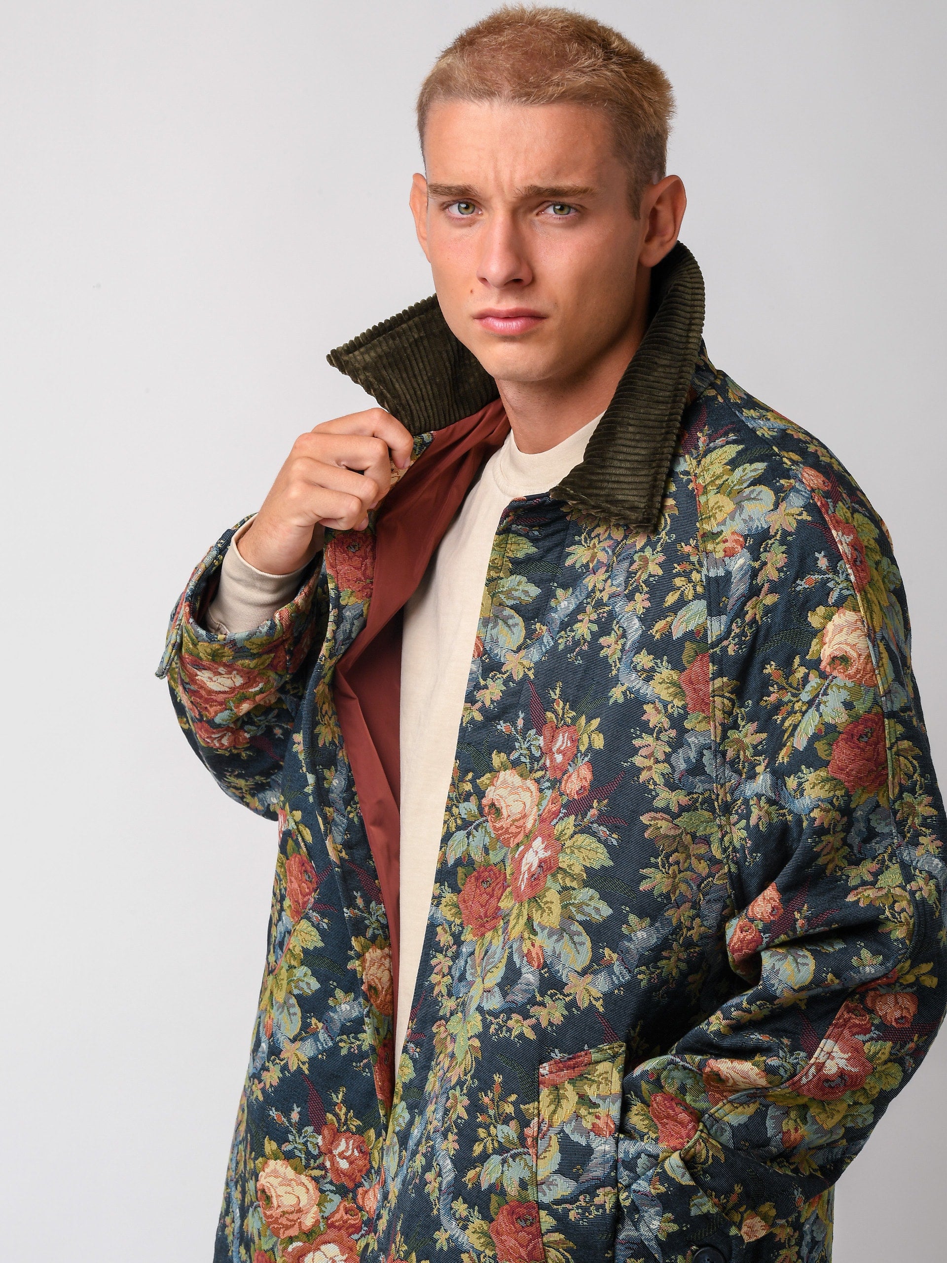 Giacca jacquard in cotone