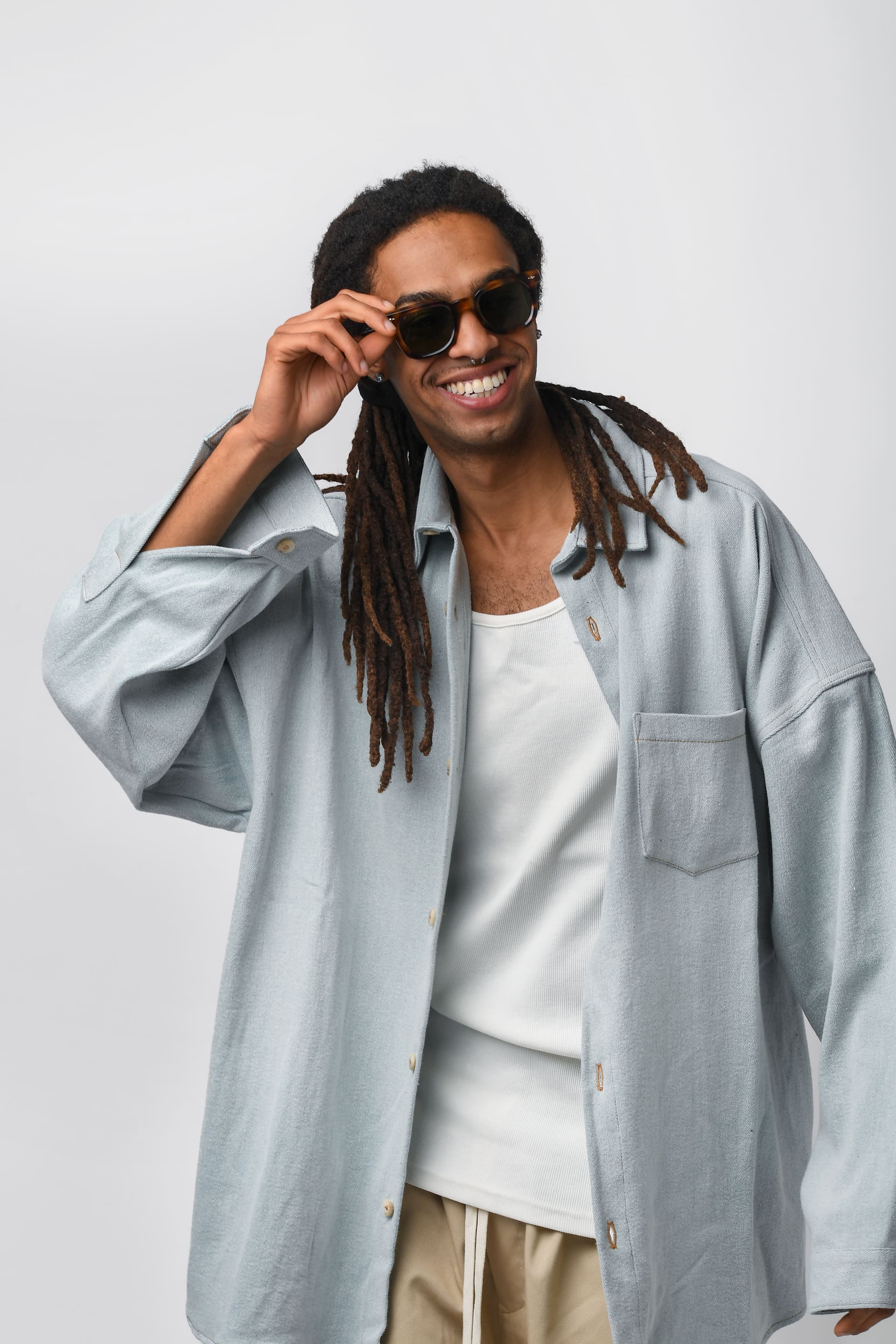 Camicia in denim jeans
