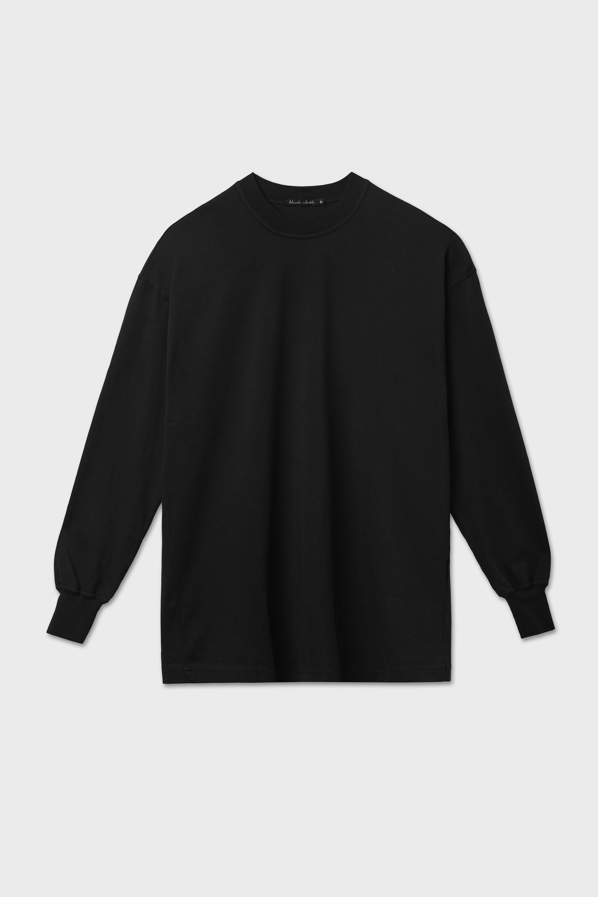 T-shirt oversize maniche lunghe nero