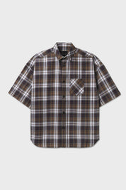 Camicia a quadri maniche corte