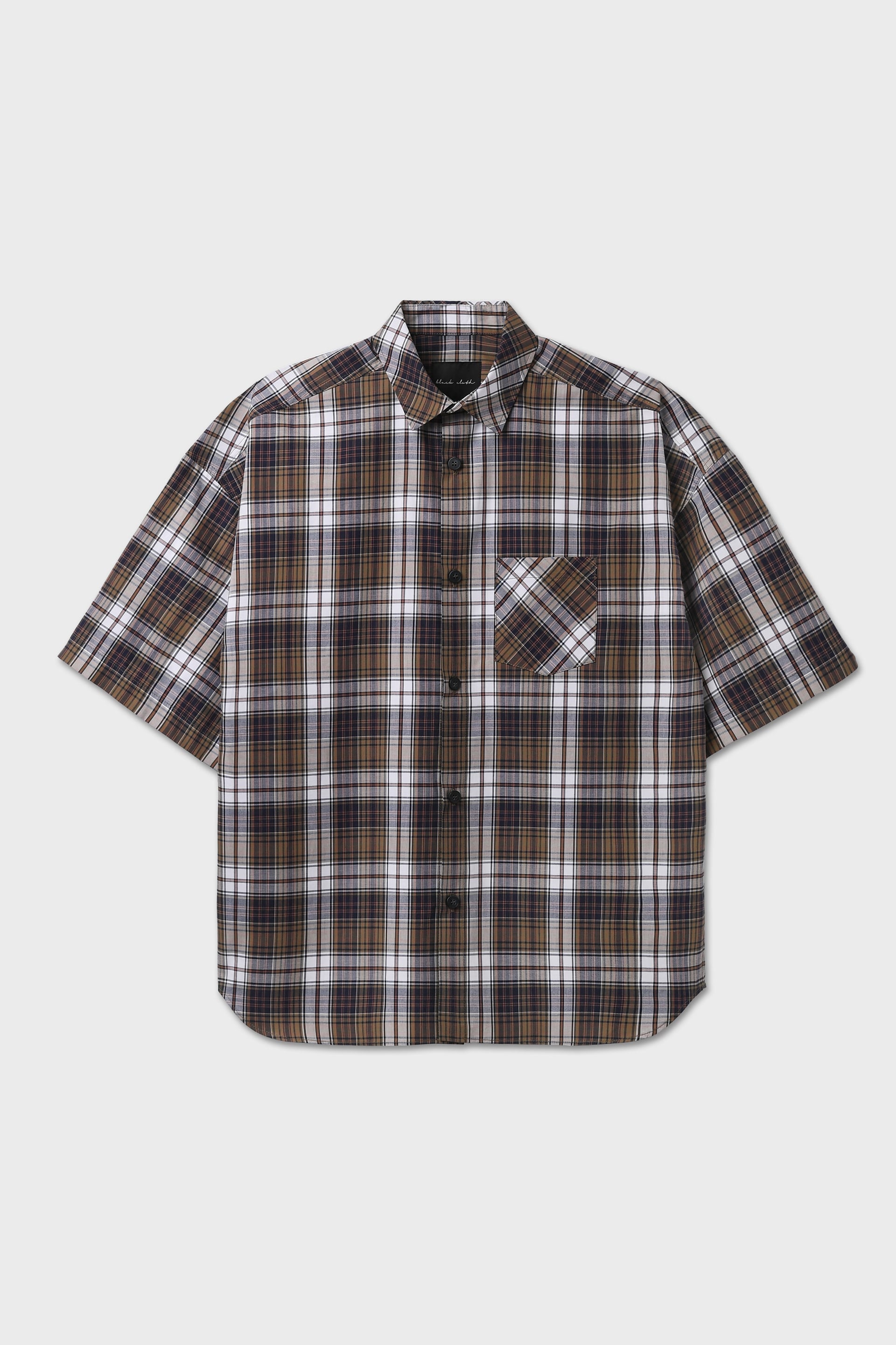 Camicia a quadri maniche corte