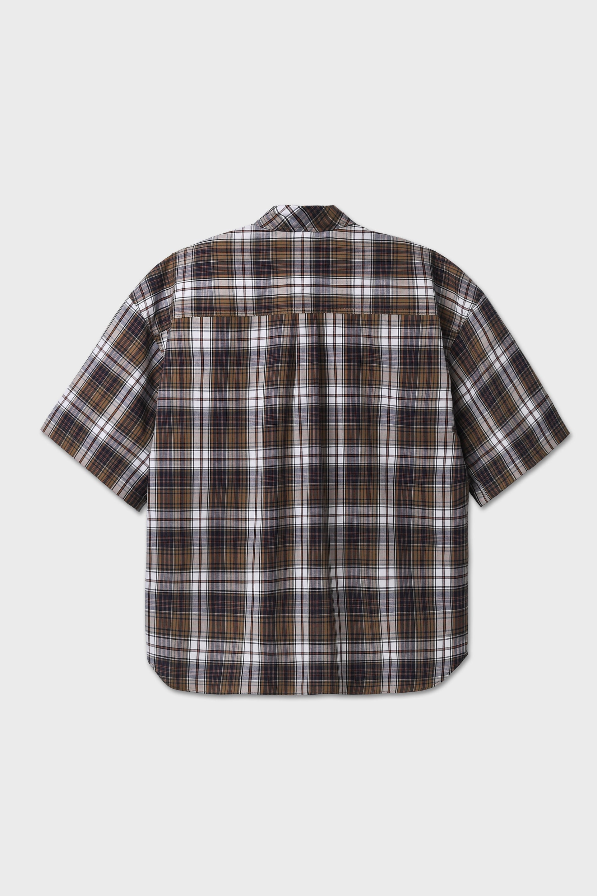 Camicia a quadri maniche corte