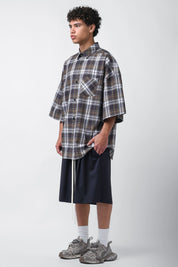 Camicia a quadri maniche corte