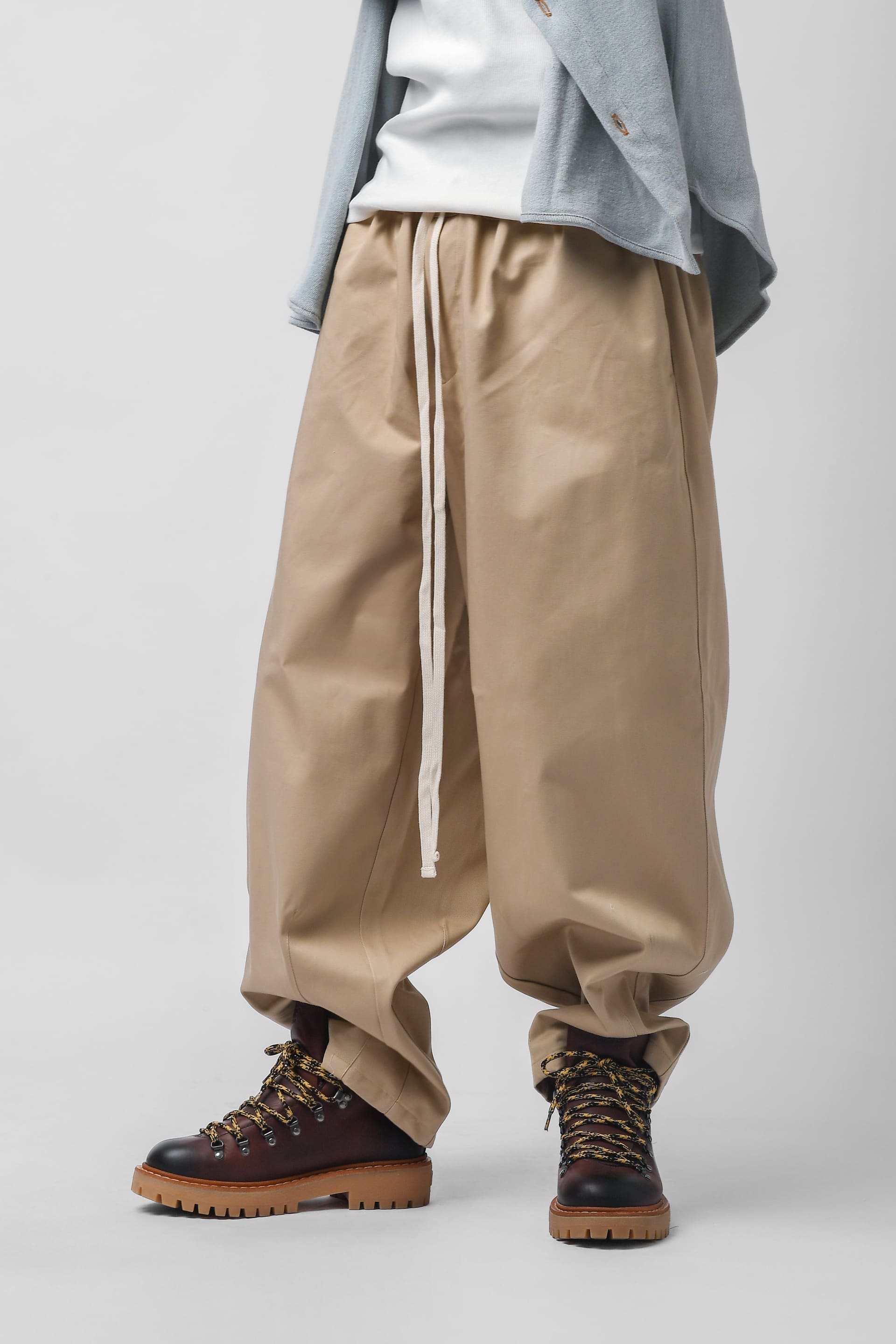 Pantalone balloon beige