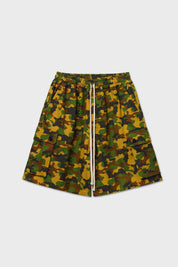 Bermuda cargo camouflage verde/giallo