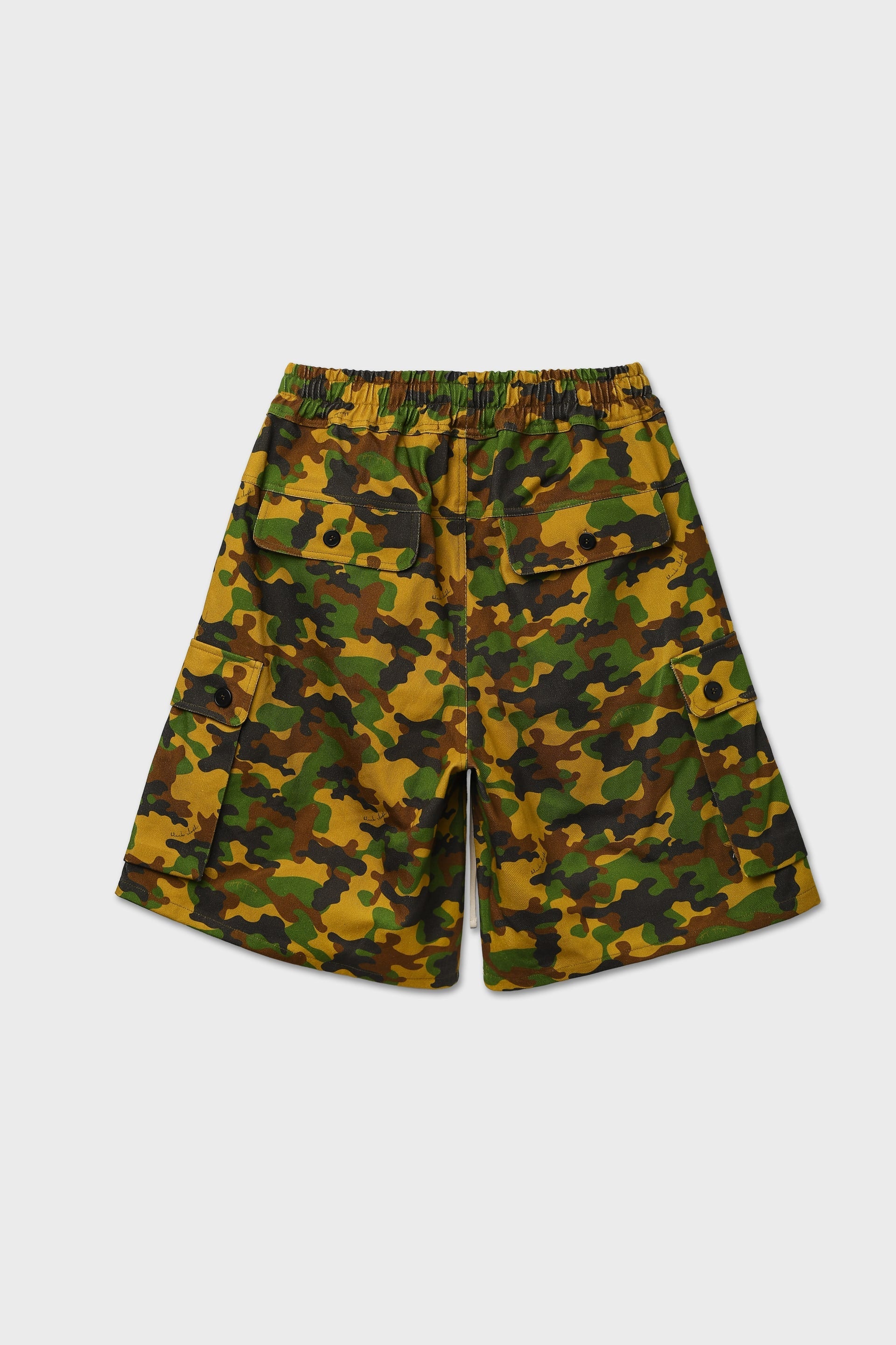 Bermuda cargo camouflage verde/giallo